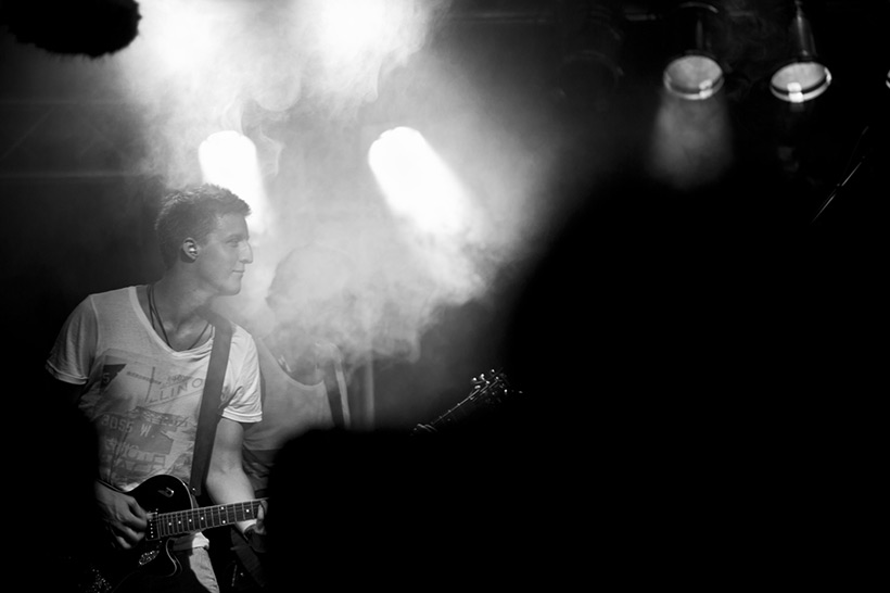 Liveaufnahme in Schwarzweiss